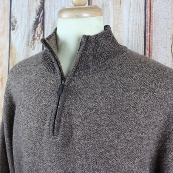 Brooks Brothers Men's Sweater XXL 1/4 Zip Wool - Picture 4 of 6